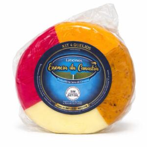 Kit 4 Queijos Canastra Tipo Parmesão Embalado 530gr